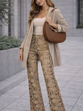 Urban Outfitters Capulet Snakeskin High Waisted Pants Size 26